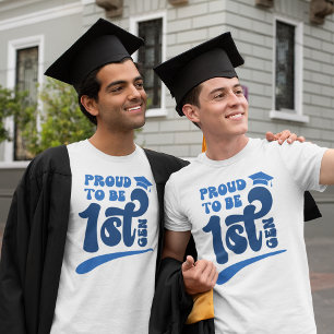 T-shirt Retro Fier d'être le premier Gen Graduate