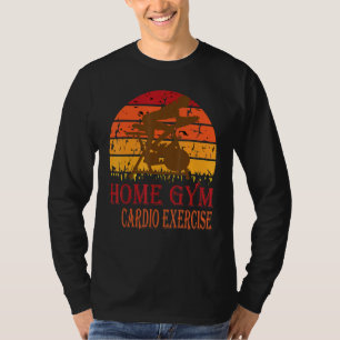 T-shirt Retro Fitness Bike Accueil Gymnase Cardio vélo d'e