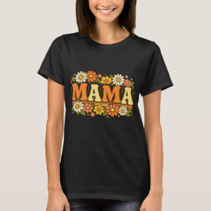 T-shirt rétro floral MAMA – T-shirt vintage bohème