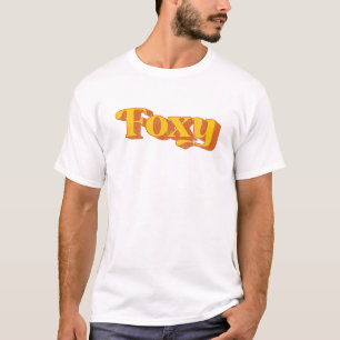 T-shirt Retro Foxy Funny Vintage Costume De Fête Des Année