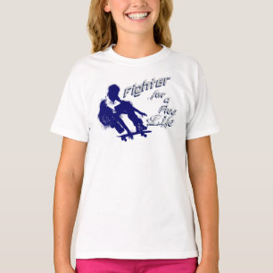 T-shirt Retro Freedom Fighter for a Free Life Skater