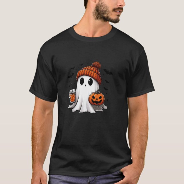 T-shirt Retro Froid Comme Mon Soul Coffee Clud Ghost Éffra (Devant)