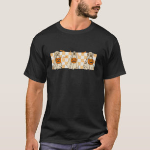 T-shirt Retro Funny Chien Ghost Halloween Saison Éffrayant