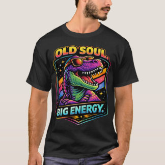 T-shirt Retro Funny Dino Personality Graphic Tee