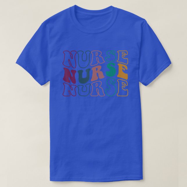 T-shirt Rétro Future Nurse Life for Registered Nurse Tee N (Design devant)
