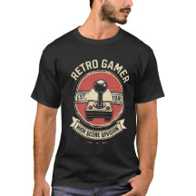 T-shirt Retro Gamer Ét. 1985 - Division High Score