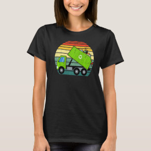T-shirt Retro Garbage Truck Gestion des déchets Garçons