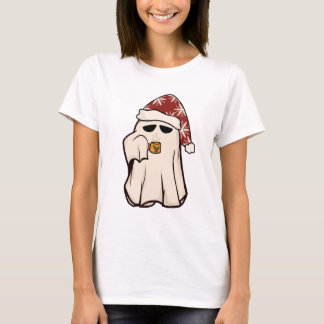 T-shirt Retro Ghost Père Noël Noël Noël Noël Noël Noël Noë