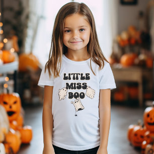 T-shirt Retro Ghosts Little Miss Boo Halloween