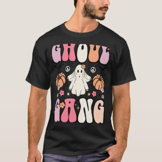 T-shirt Retro Ghoul Gang Ghost Boo Floral Spooky Vibes Hal
