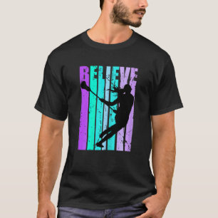 T-shirt Retro Girls Lacrosse Queen Coach Vintage Distresse