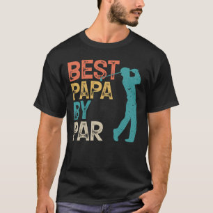T-shirt Retro Golfer - Meilleur Papa Par Par