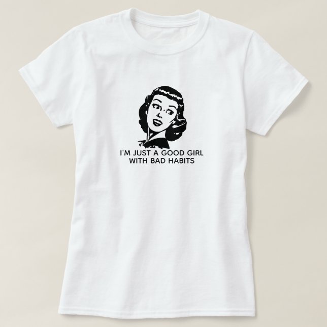 T-shirt Retro Good Girl (Design devant)