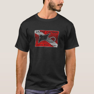 T-shirt Retro Grand Cayman Islands Stingray City Scuba