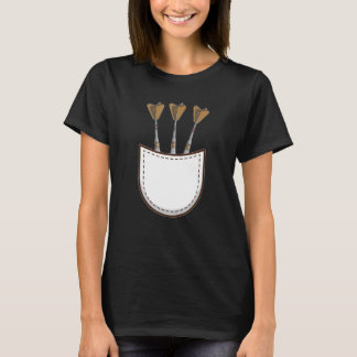 T-shirt Retro Graphic Dart Player Darts Dartboard Bullseye