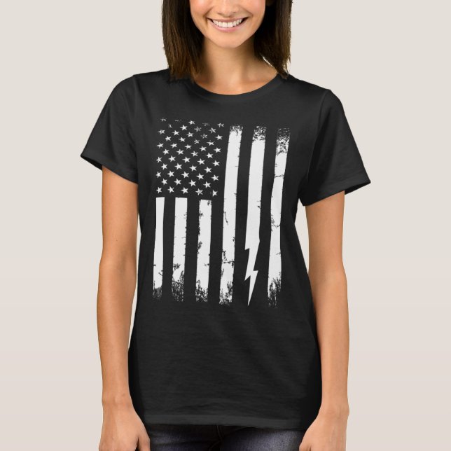 T-shirt Retro Graphic Electrician Electrical Engineer Engi (Devant)