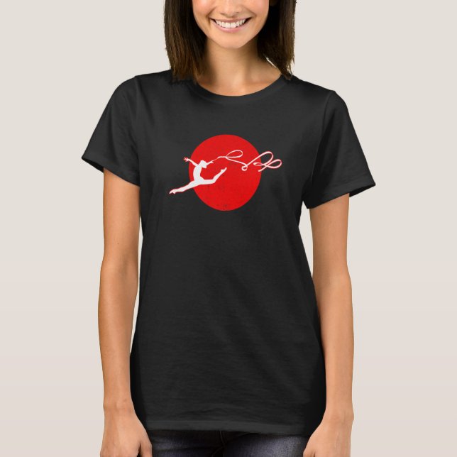 T-shirt Retro Graphic Gymnast Gymnastics Acrobat Acrobatic (Devant)