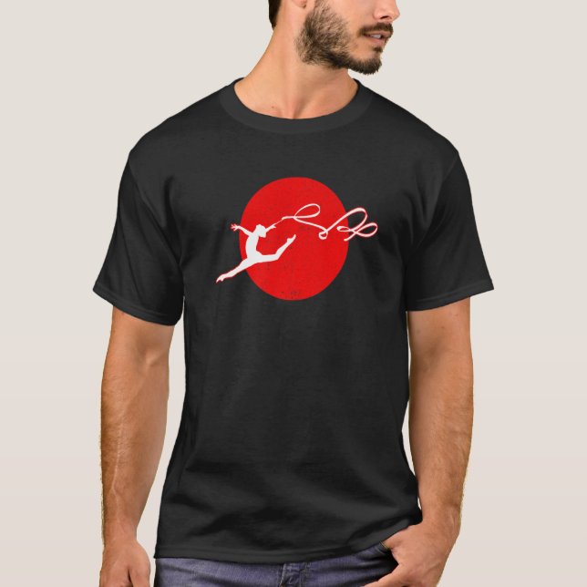 T-shirt Retro Graphic Gymnast Gymnastics Acrobat Acrobatic (Devant)
