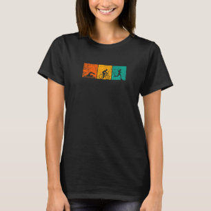 T-shirt Retro Graphic Run Bike Swim Triathlon S