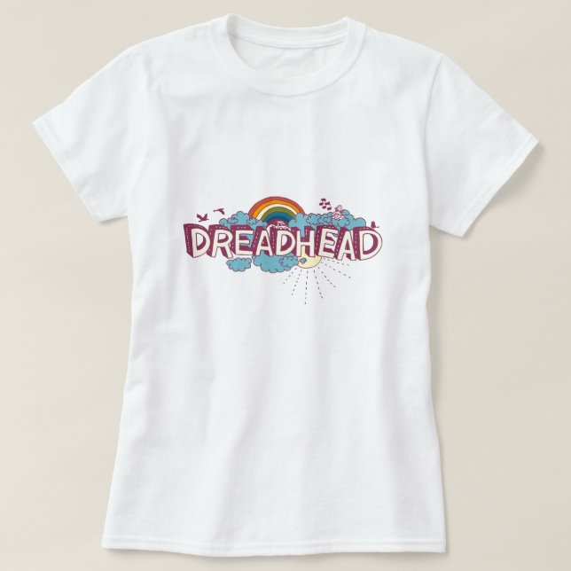 T-shirt Rétro graphique psychédélique de Dreadhead (Design devant)