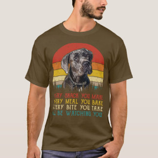 T-shirt Retro Great Danes Chaque Snack Vous Faites Chaque 