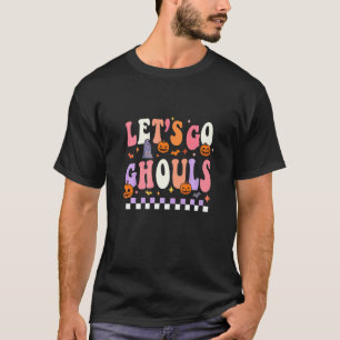 T-shirt Rétro Groovy Allons-y les Goules Fantôme 70s Hippi