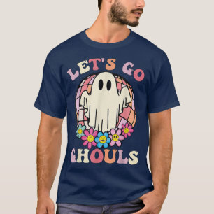 T-shirt Rétro Groovy Let's Go Ghouls Halloween Ghost Costu