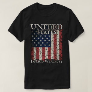T-shirt Retro Grunge États-Unis