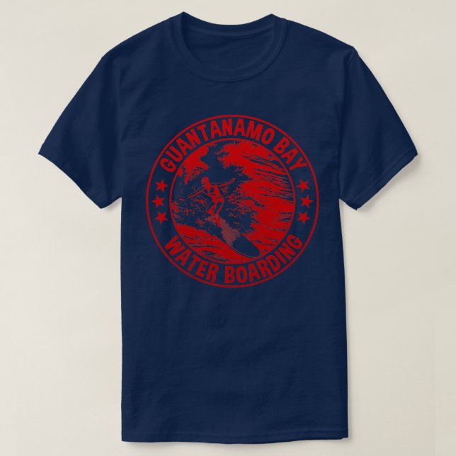 T-shirt Retro Guantanamo Bay Waterboarding (Design devant)