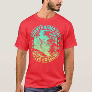 T-shirt Retro Guantanamo Bay Waterboarding Style dégradé
