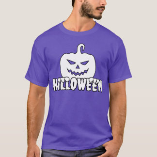 T-shirt Rétro Halloween blanc