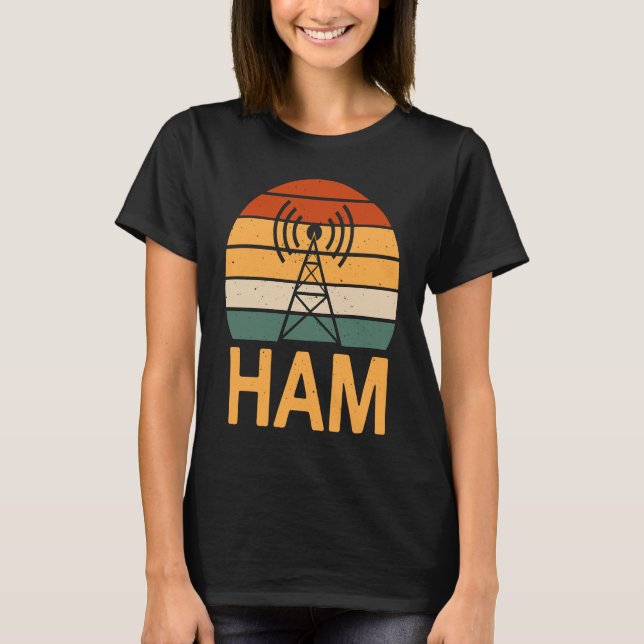 T-shirt Retro Ham Radio Operator Costume Radio Tower (Devant)