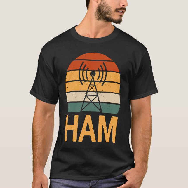 T-shirt Retro Ham Radio Operator Costume Radio Tower (Devant)