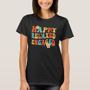 T-shirt Retro Happy Relaxed Engagé