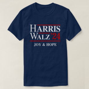 T-shirt Retro Harris Walz '24 - Joy and Hope