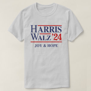 T-shirt Retro Harris Walz '24 - Joy and Hope