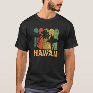 T-shirt Rétro Hawaii Pour Vacances D'Été T Chemise