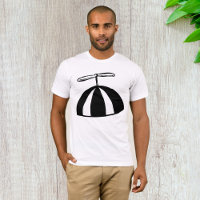 Retro hélice Beanie Whimsical noir et blanc