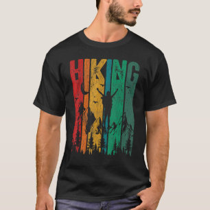 T-shirt Retro Hiker Adventure Camping extérieur Mountain H