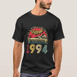 T-shirt Retro Hommes 30e anniversaire Cadeau Vintage Novem