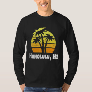T-shirt Rétro Honolulu Hawaii