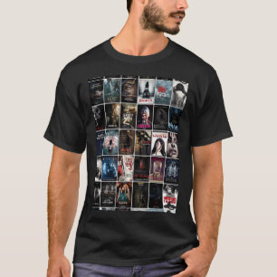 T-shirt Retro Horror Movie Poster Collage mur