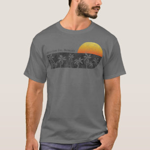 T-shirt Rétro Horseshoe Bay Bermuda Beach Sunset