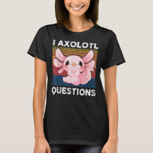T-shirt Retro I Axolotl Question Salamandre rose Enfants M