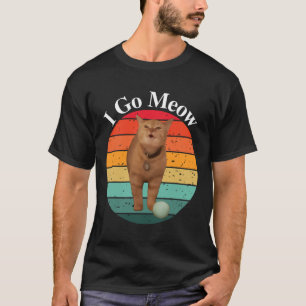 T-shirt Retro I Go Meow Funny Chat chanter mème