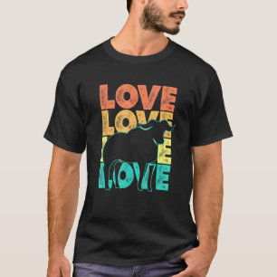 T-shirt Retro I Love Buffalo Idée Pour Bison