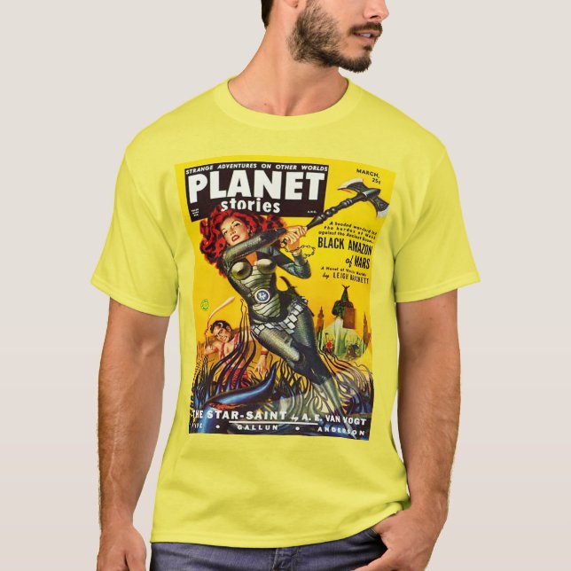 T-SHIRT RÉTRO ILLUSTRATION ICONIQUE DE SCI FI (Devant)