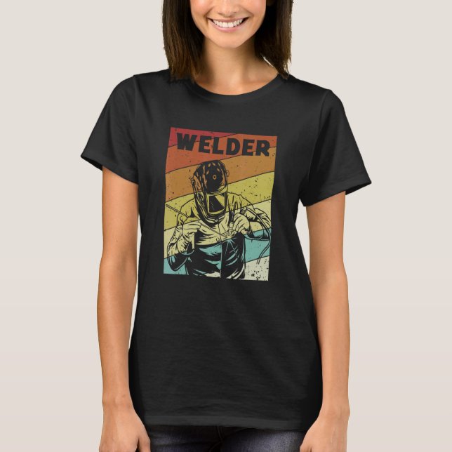 T-shirt Retro Inspector Tig Tack Mig Rig Technician Welder (Devant)