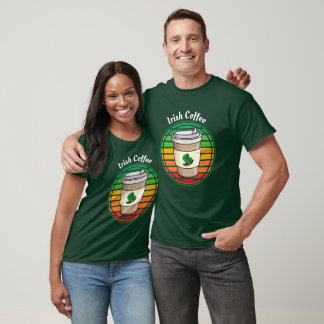 T-shirt Retro Irish Coffee Hot Drink to Go