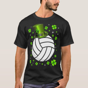 T-shirt Retro Irish Volleyball Shamrock Sports St Patrick